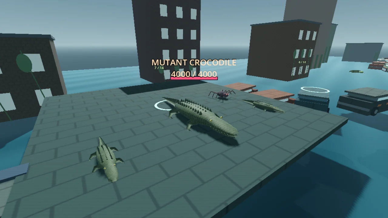 Crocodile boss in the Flooded City